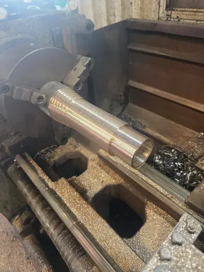 Cnc lathe bronze shaft turning