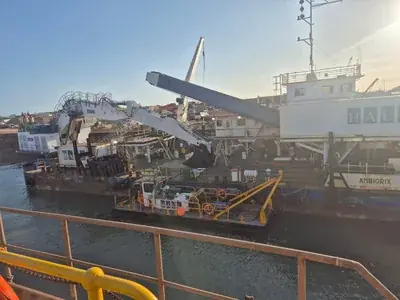 Dredge vessel marine port operations