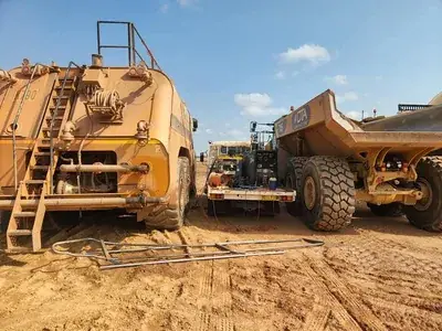Mining water trucks site maintenance