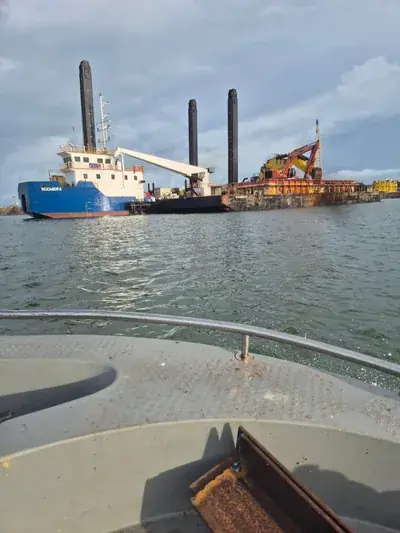 Marine barge vessel port operations