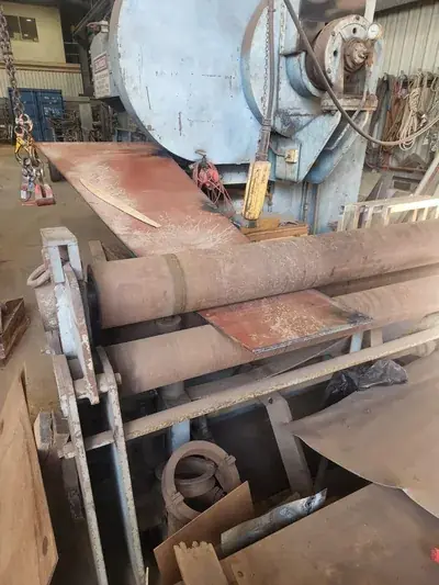 Steel plate rolling machine workshop